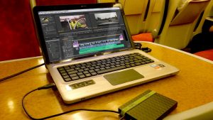 Editing Amey "Dashcam Drive Through" on the train